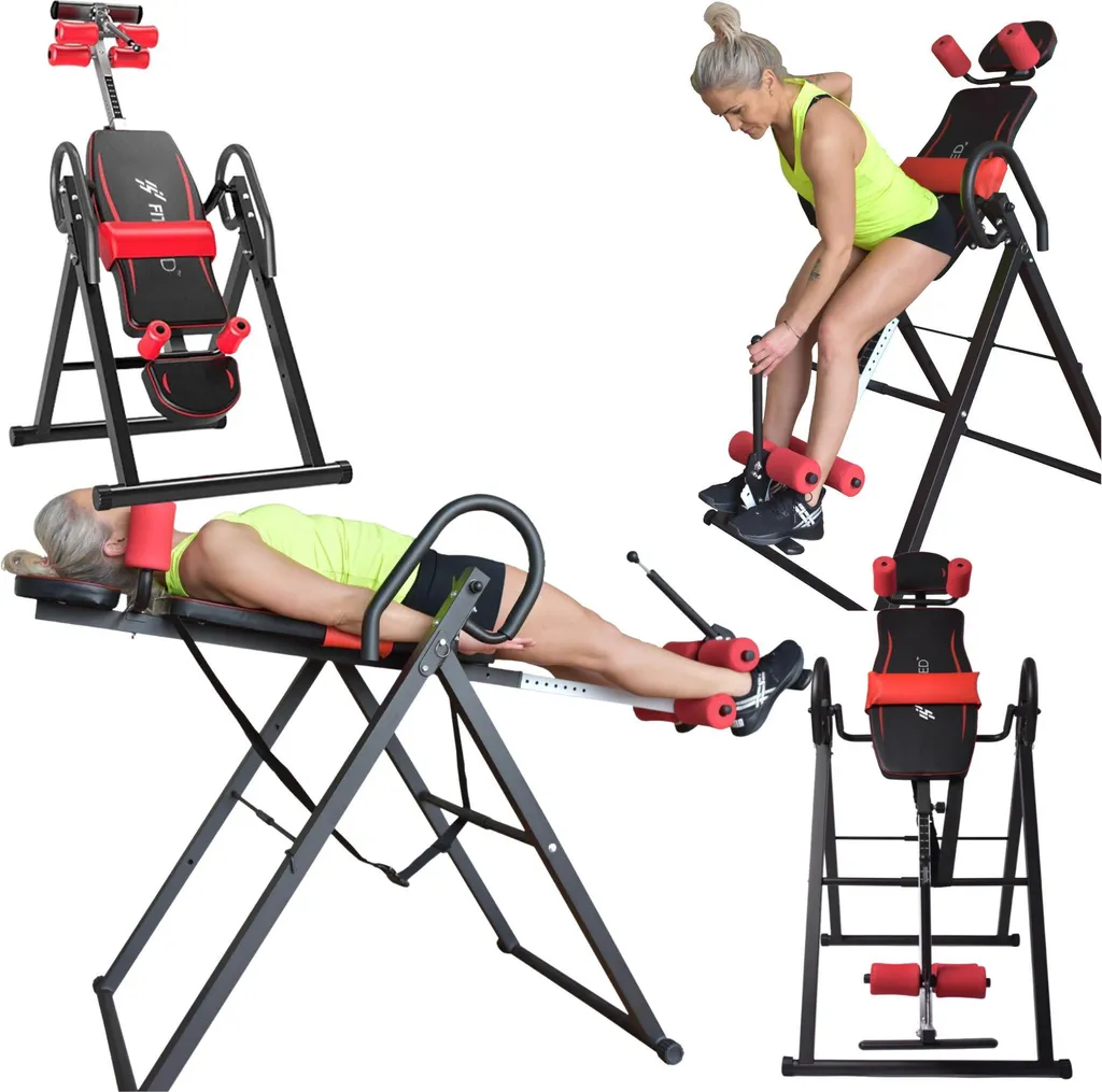 FIT4MED Table d'Inversion Gravitation Noire 152x115 cm pour Mal de Dos - 2