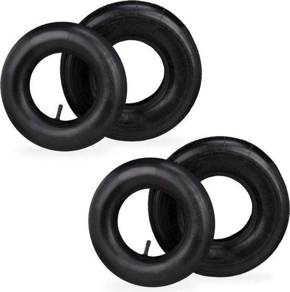 Reserveband für Kruiwagen - 2 Stück - 4.00-6" - innenreif - bis 136 kg - schwarz