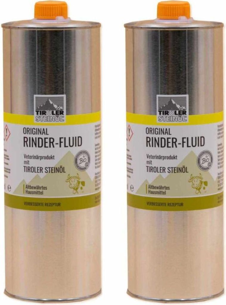 Tiroler Steinöl Rinderfluid 1000 ml Fliegen- u. Produktbild