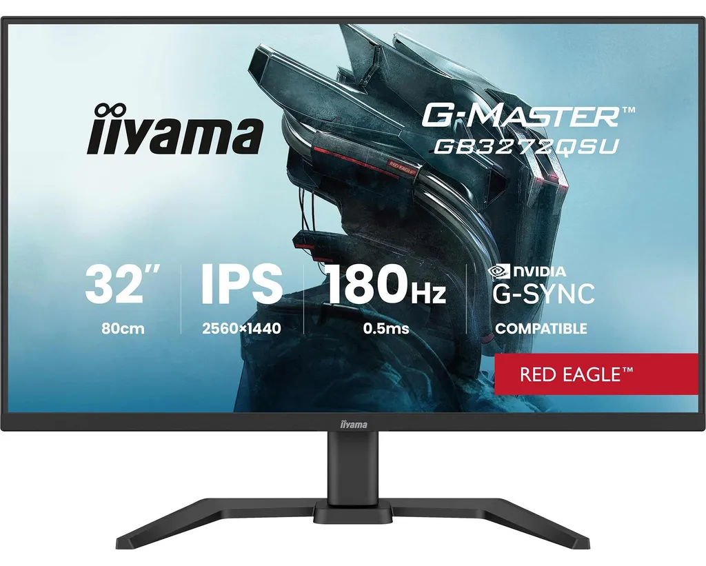 Écran PC anti-saccades Iiyama Red Eagle WQHD 180Hz pour joueurs PC