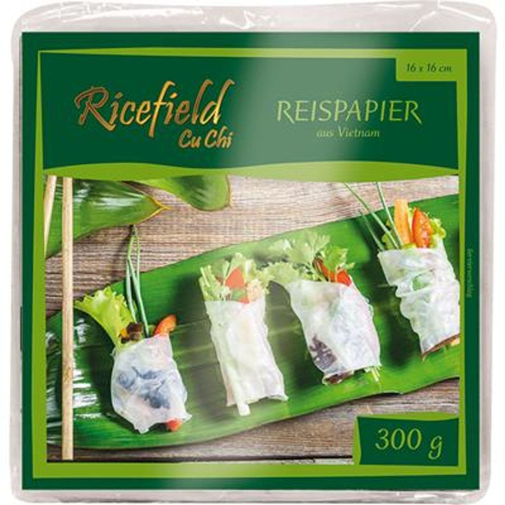 Reispapier quadratisch 16cm 300g - Ricefield Produktbild 