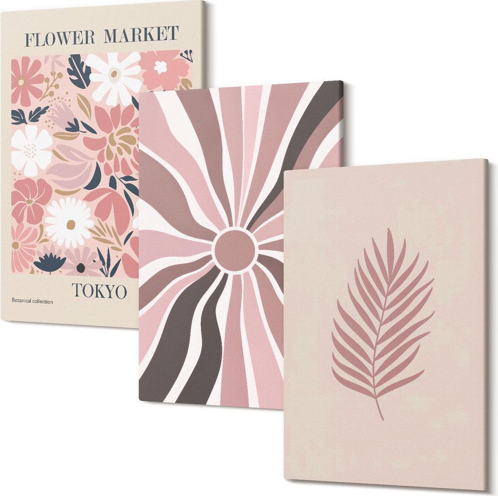 Wandbild – Leinwandbild – Leinwandbilder – Polycanvas – Kunstdruck – Modern – Panorama – Mehrteilig – 3-Teilig Set – Hochwertig ...