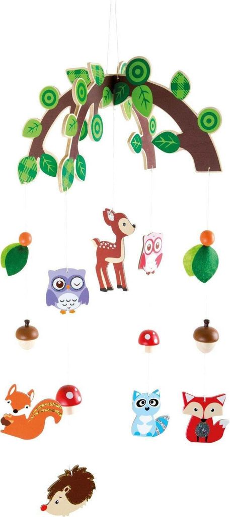 Small Foot 10116 Mobile „Waldtiere“, bunt Produktbild 1