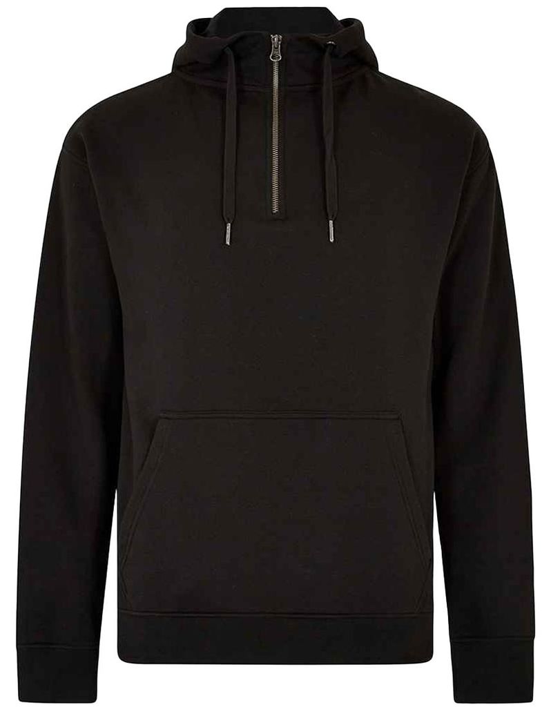 Kustom Kit - Kapuzenpullover mit kurzem Reißverschluss für Herren/Damen Uni LT3644 (XS) (Schwarz)
