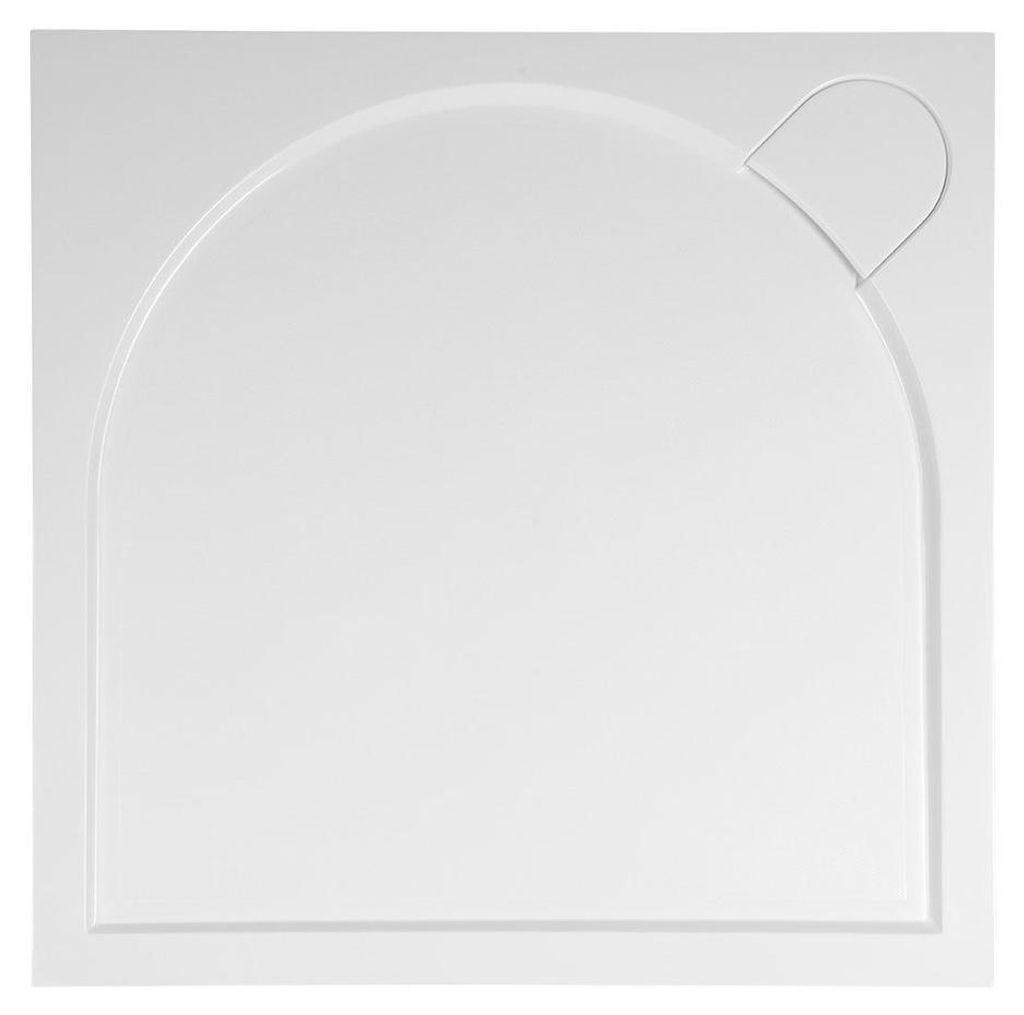 Gelco LARCA Gussmarmor-Duschwanne, Quadrat 100x100cm