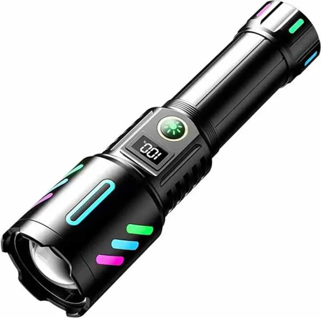 Projecteur laser blanc 20W rechargeable USB longue portée avec batterie