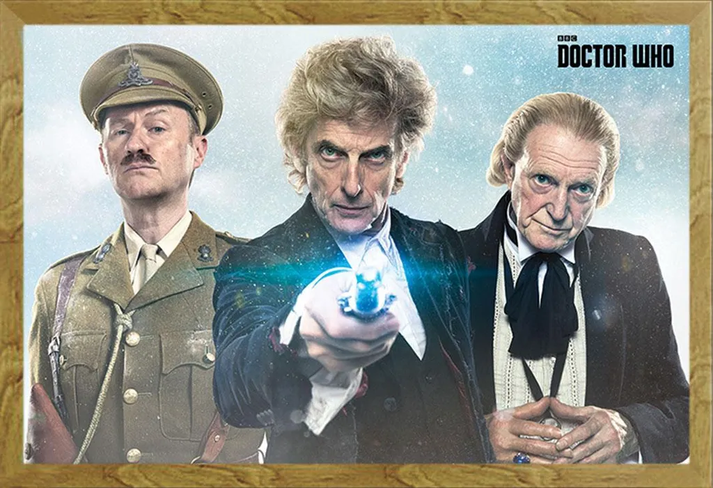 Quadro Doctor Who: Twice Upon A Time Cornice MDF Quercia e Plexiglass