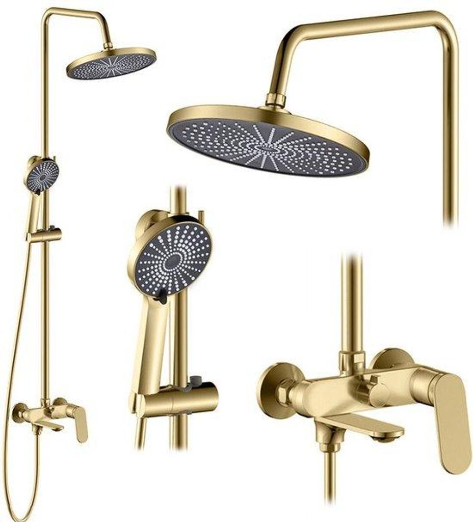 Rea Duschgarnitur Marco Brush Gold Produktbild 