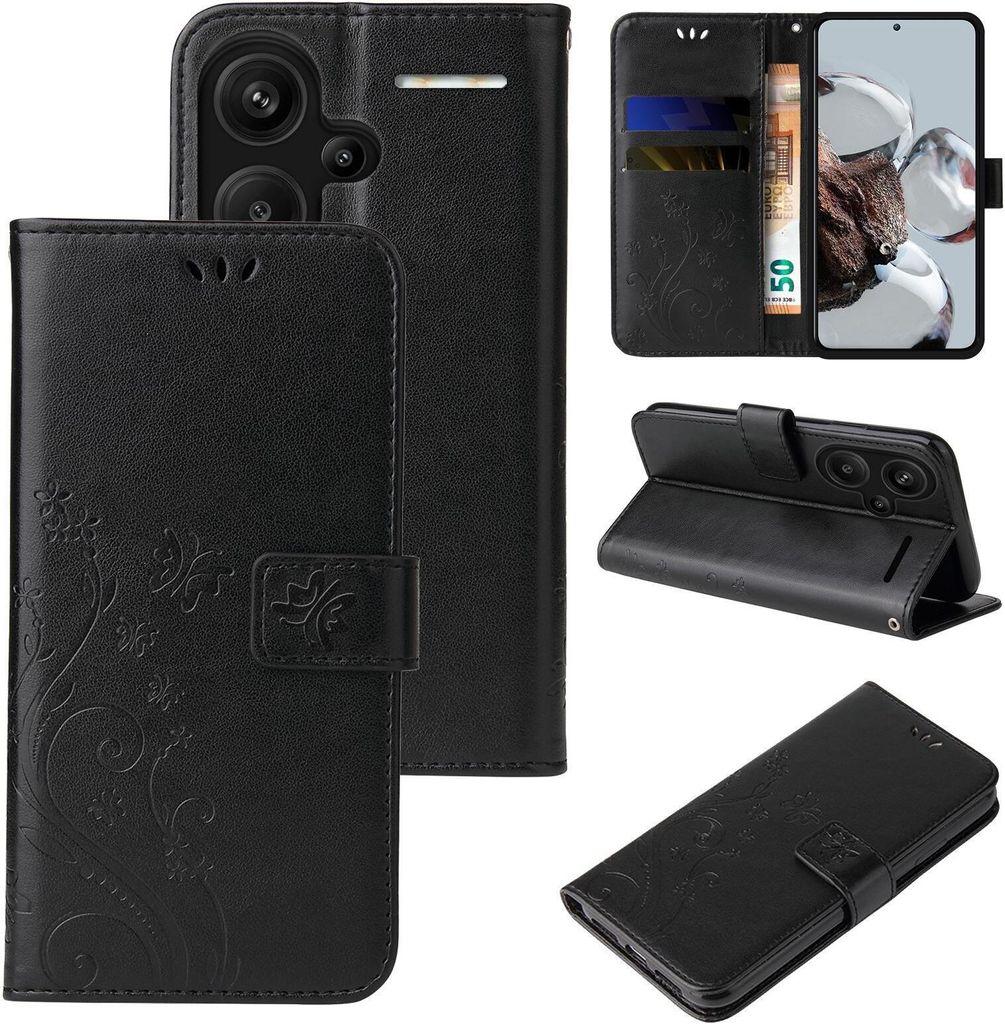 Handyhülle für Xiaomi Redmi Note 13 Pro+ 5G Floral Blumen Produktbild 