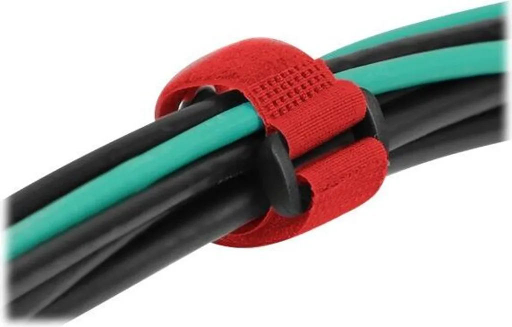 Fascetta in velcro DELOCK con occhiello di fissaggio e passante