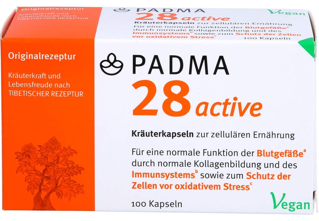 PADMA 28 capsule di erbe attive per la nutrizione cellulare Immagine del prodotto 