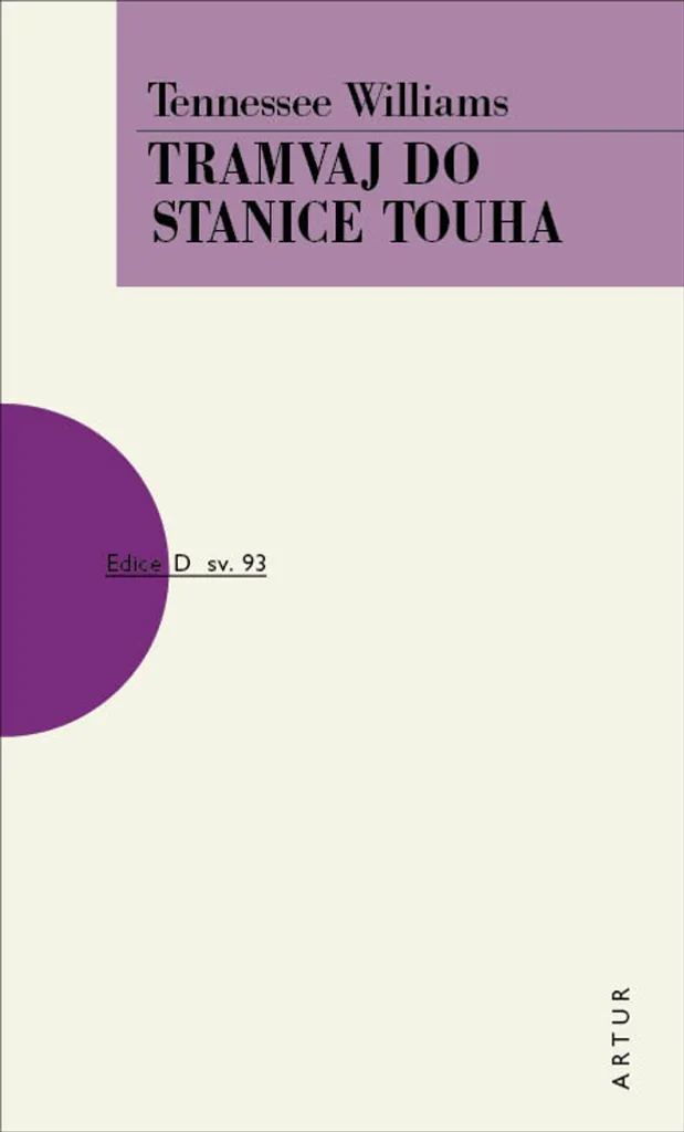 Livre Tramvaj do stanice touha version papier texte tchèque fluide