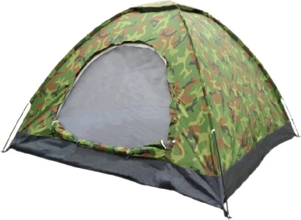 Tente militaire camouflage 2x1,5m pour 2 personnes avec toile renforcée