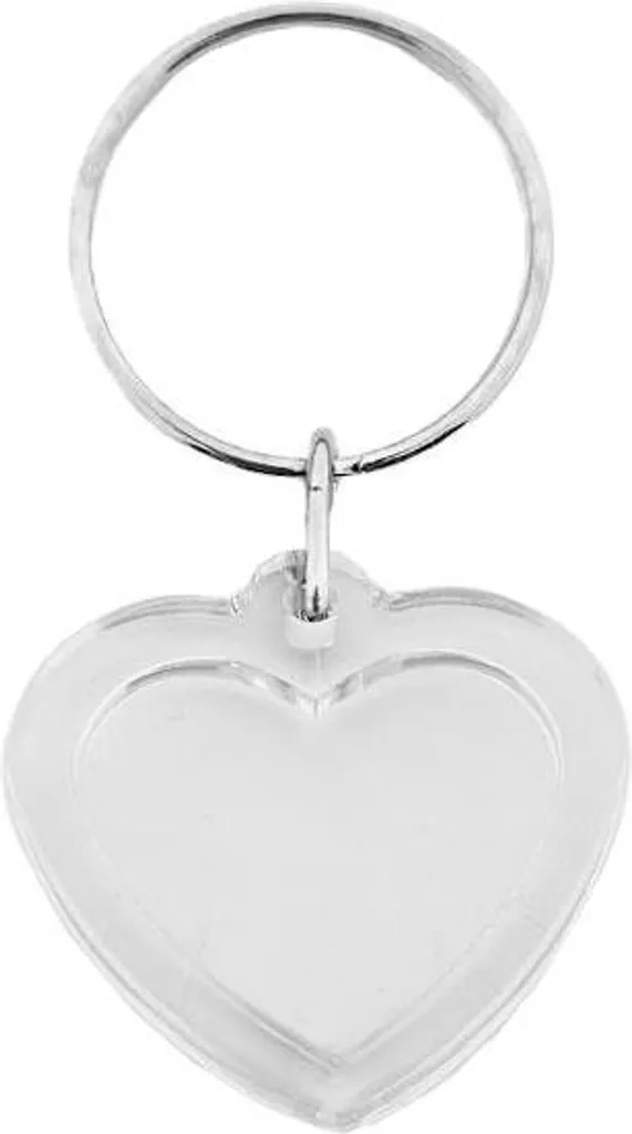 LEXININ 60 dischi vuoti in acrilico trasparente con foro, 7,6 cm, per