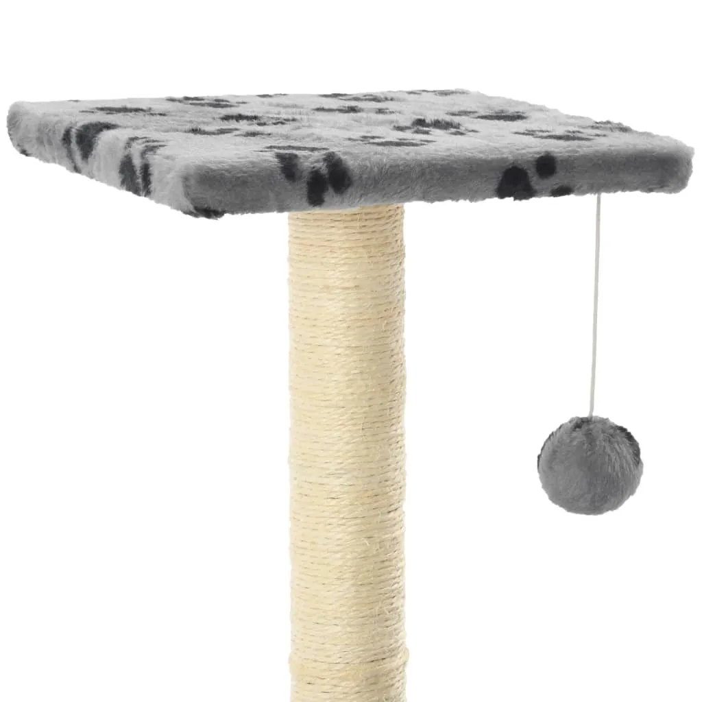 Albero Tiragraffi Gatti 65cm Grigio - Design Zampina The Living Store - 4