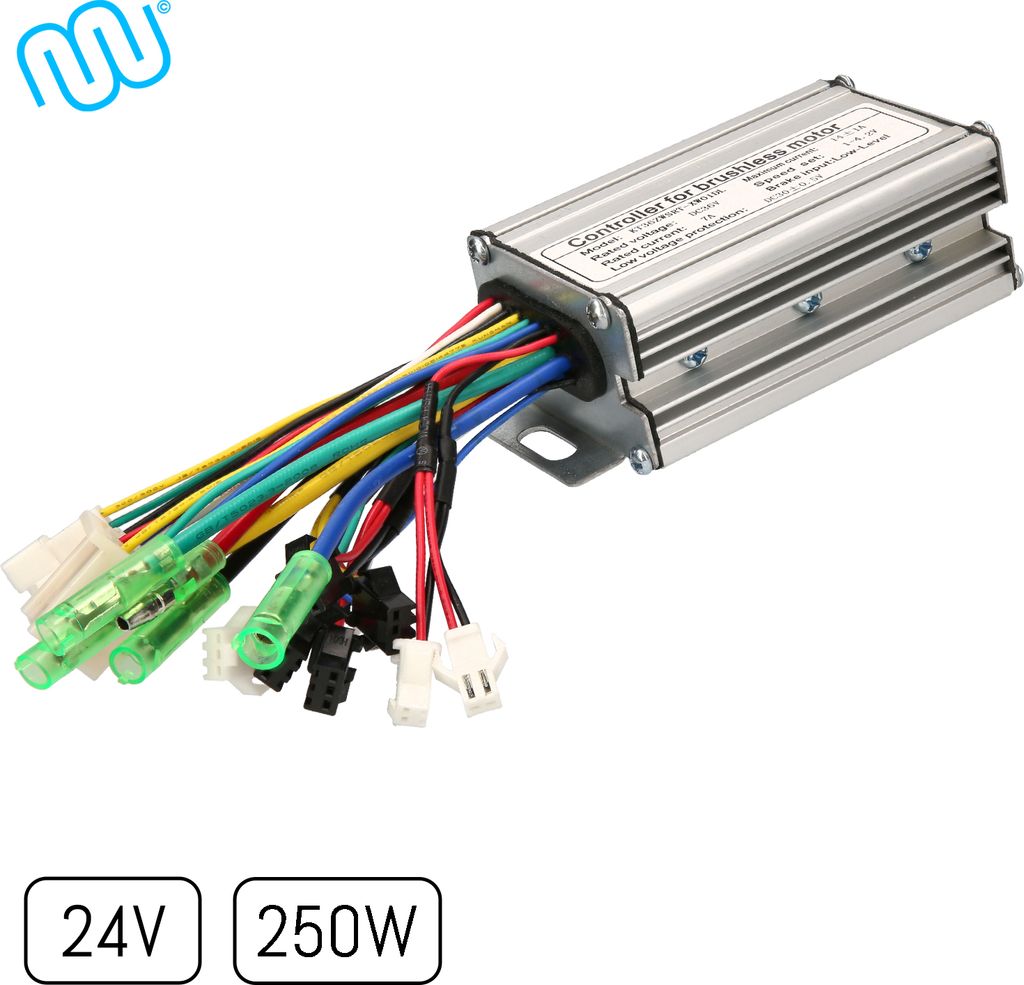 windmeile | Brushless Controller Professional, Torque Controller Trapez, Steuergerät, 24V, 7A/250W, E-Bike, Elektro Fahrrad, Pedelec, Scooter