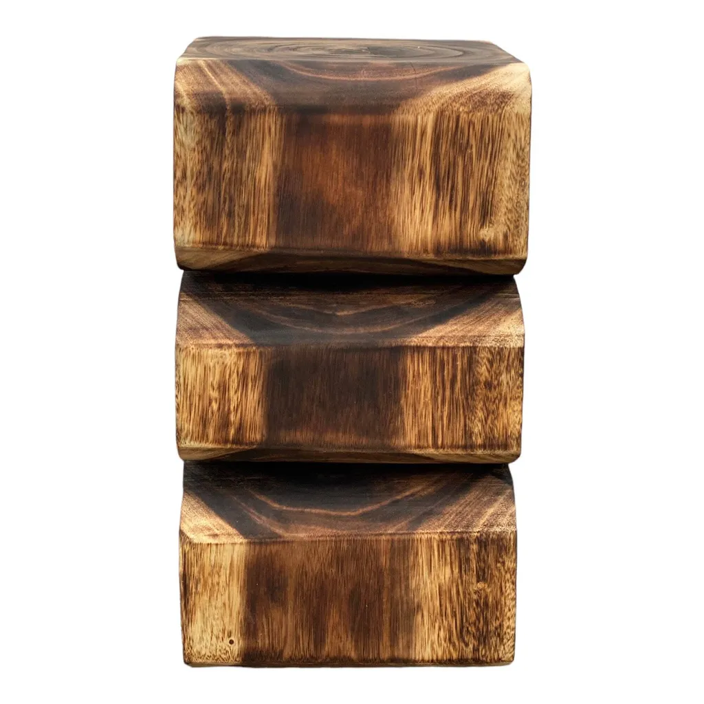 Tabouret à fleurs en bois massif - Tablette décorative suar sculpté