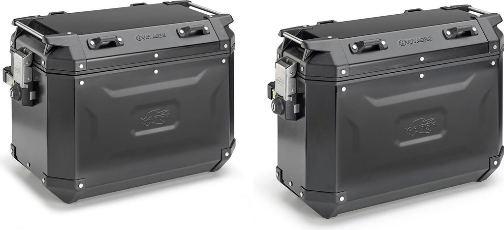 Kappa Seitenkoffer KVG K-Voyager Satz, Schwarz