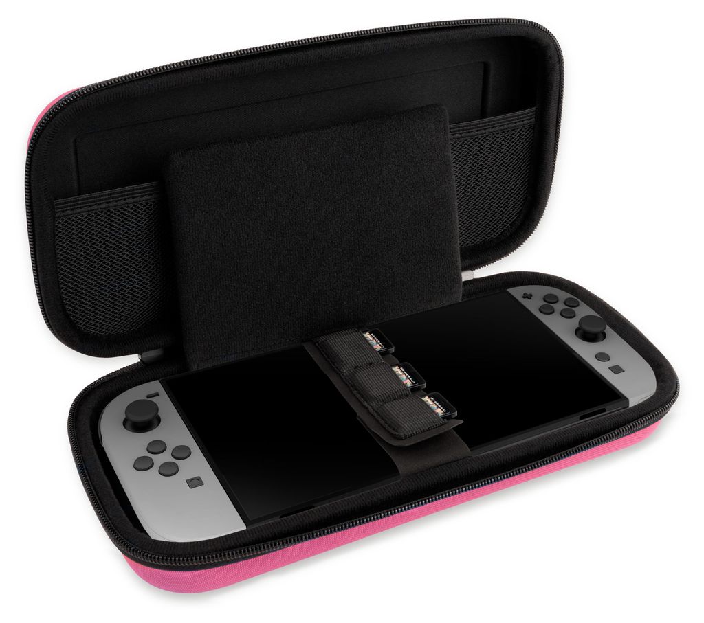 NACON SWITCHNEWPOUCHLPINK, Tvrdé pouzdro, Nintendo, Růžová, Obrázek produktu 