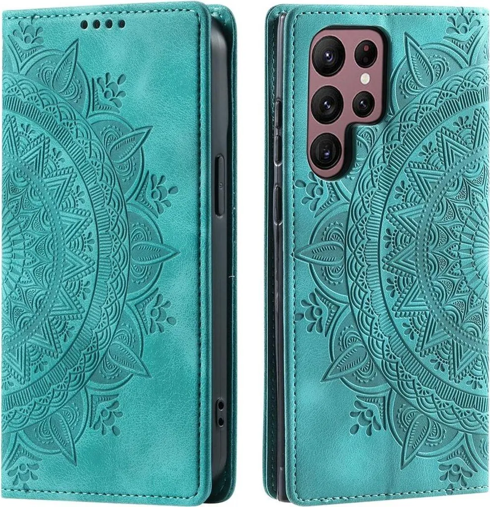 Cover Samsung Galaxy S24 Ultra Mandala Flip Case - Chic & Safe