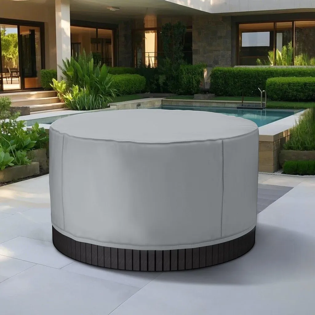 Bâche spa rond 2000x850mm imperméable et résistante aux intempéries - 8