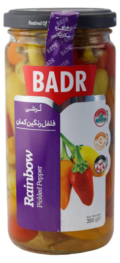 Badr - Eingelegter Pfeffer Regenbogen 350gr / Abtropf 210 gr