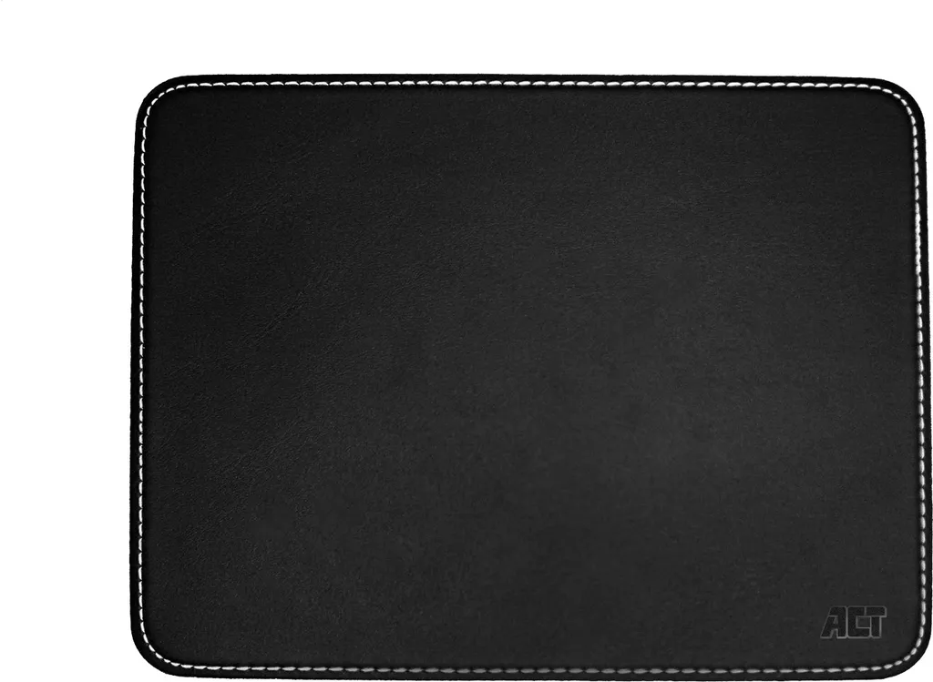 Tapis de souris ACT AC8000 aspect cuir noir : précision et style pro
