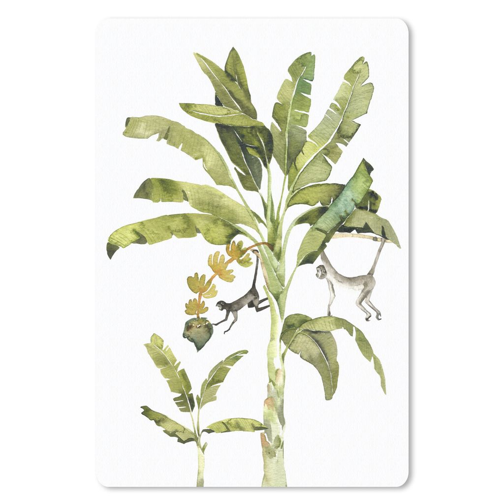 MuchoWow Mauspad Mousepad Dschungel - Affe - Tiere 40x60 cm - Mousepads - Maus Mat - Pad - Mausunterlage - Schreibtisch Accesoire