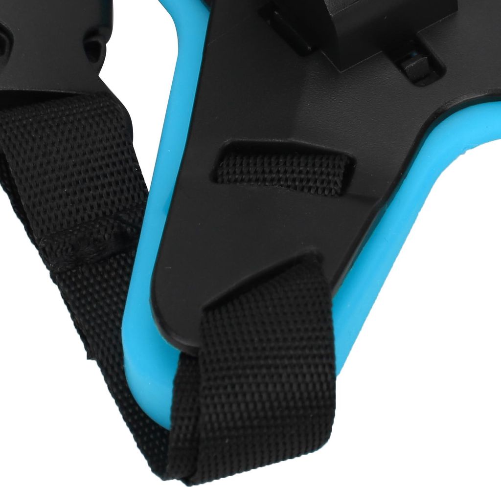 Motorradhelm-Kamera-Gürtelhalterung, Action-Kinnriemen, Schießhalter, Blau