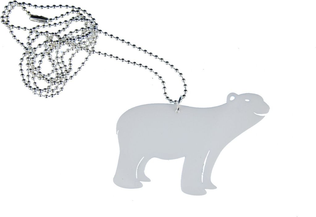 EisBär Acrylglas Kette Halskette Miniblings 80cm EisBär Polar Acrylglas weiß