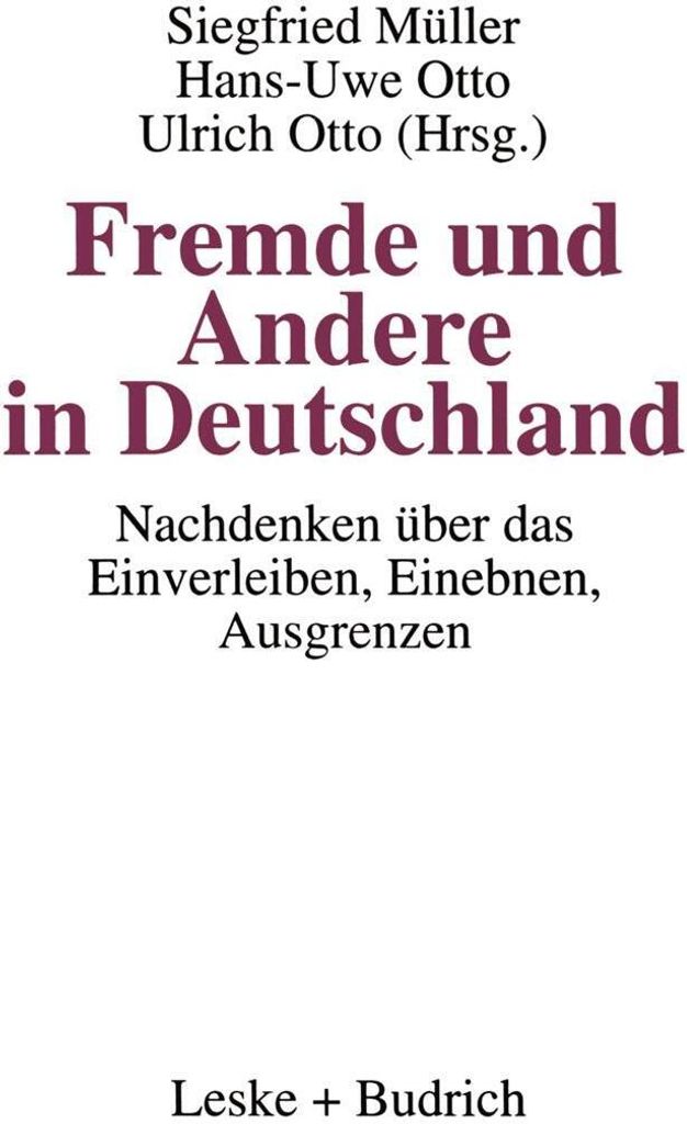 Fremde und Andere in Deutschland