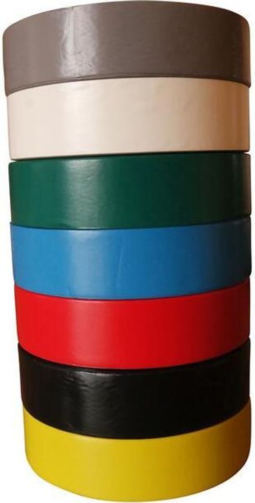 7 Rollen Isolierband PVC Elektrikerband Klebeband farbig 19mmx25000mm für Installationen und Reparaturen – Robust & vielseitig einsetzbar