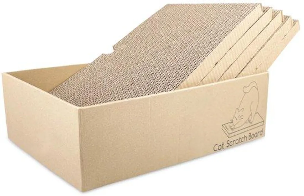 Grattoir chat contre griffures meubles - Carton recyclable haute densité