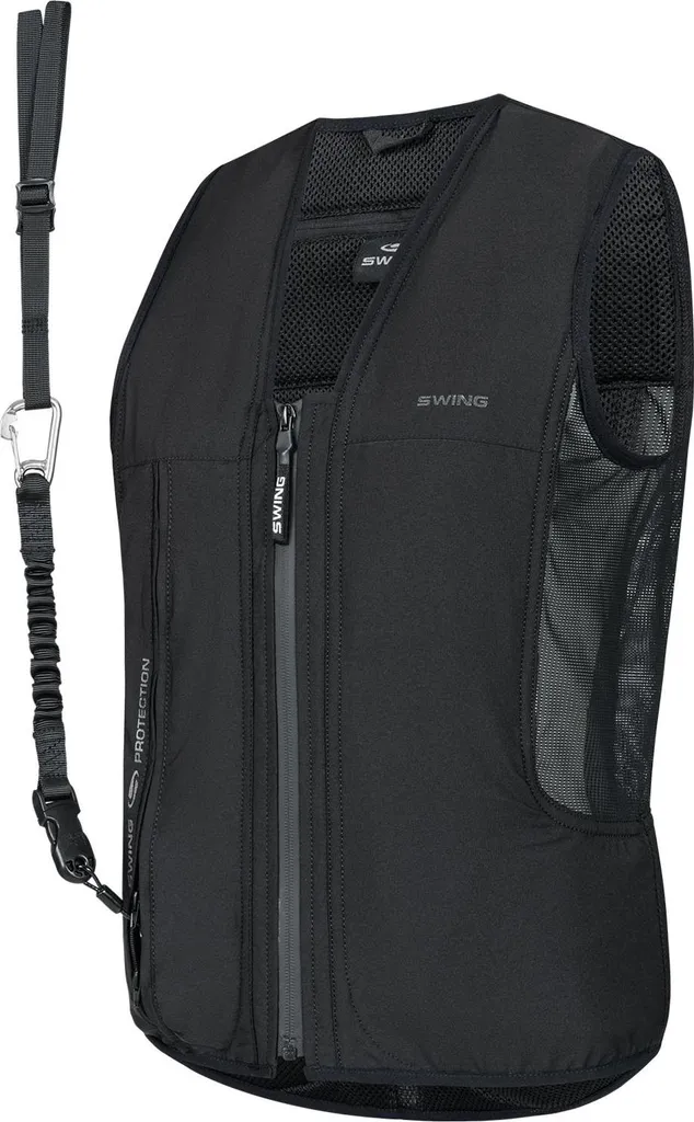 SWING Airbag Weste P25 AIR - Gilet de Protection Équitation Noir
