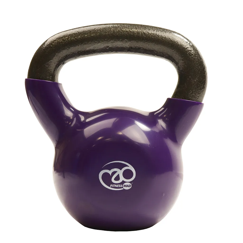 Kettlebell 8 kg Violet Fitness Mad : Poids d'Entraînement Fitness et Crossfit