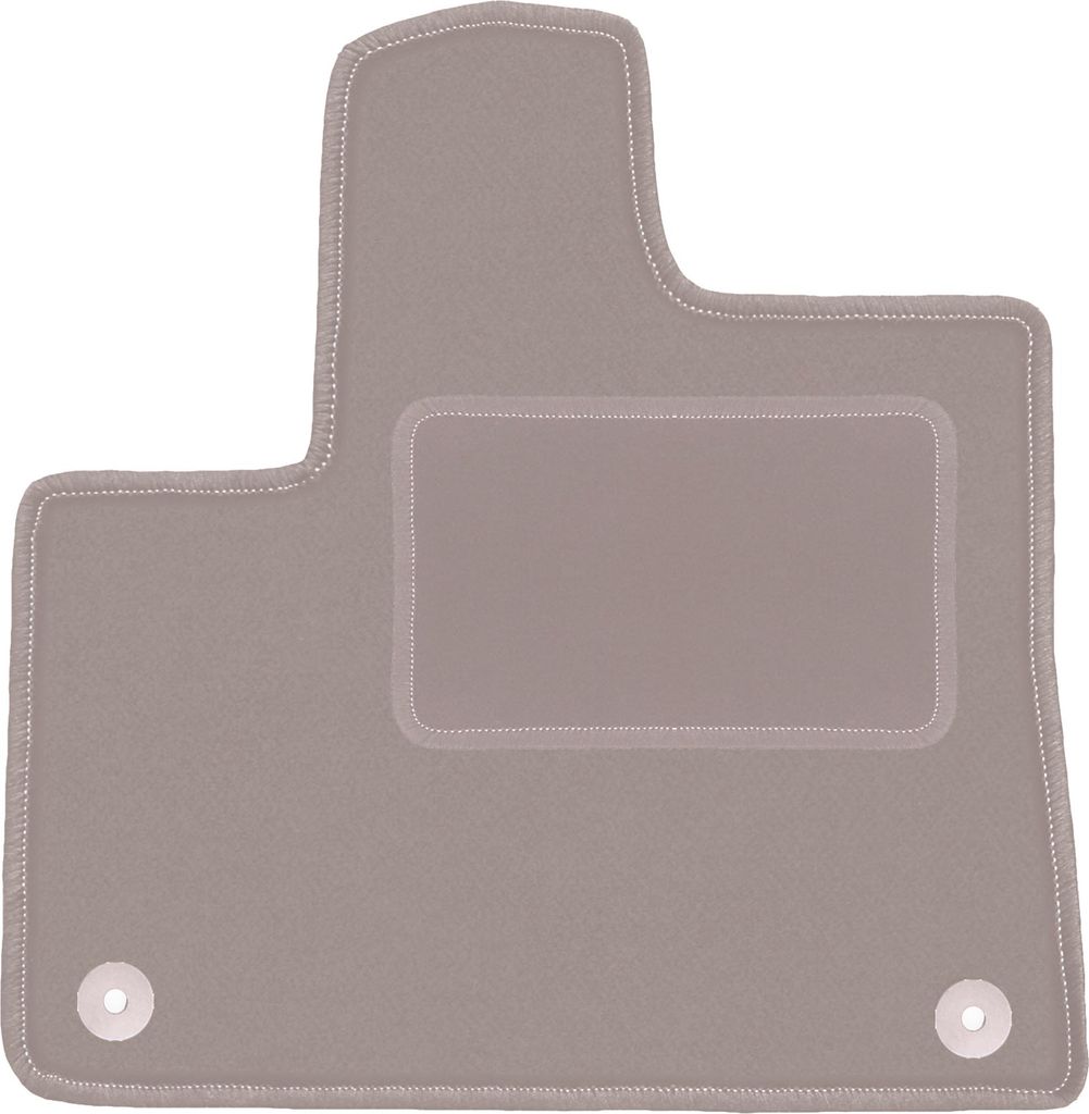 Beige Fahrermatte für: Peugeot Rifter Kombivan (2018-)