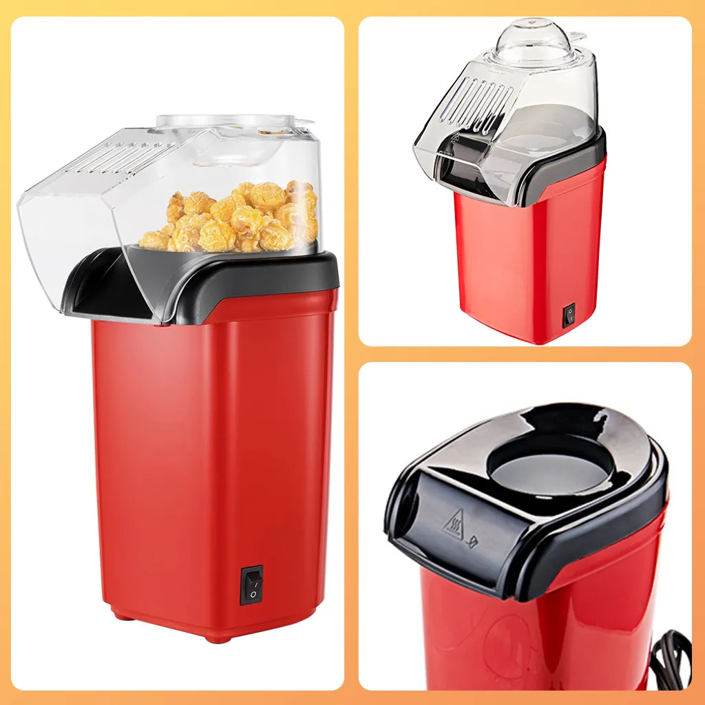 Machine à pop-corn électrique One-Touch rouge compacte pour la maison - 9
