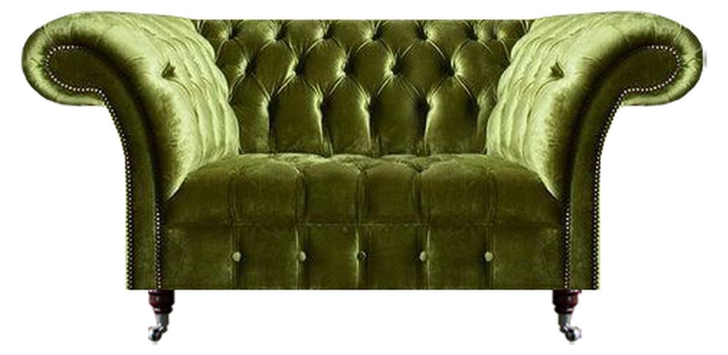 Wohnzimmer Moderne Design Zweisitzer Sofa Couch Grün Luxus Möbel