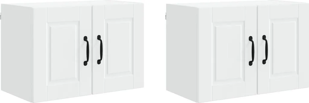 vidaXL Mobile Cucina Sospeso 2 Pz Bianco 60x31x40 cm - Alta Qualità