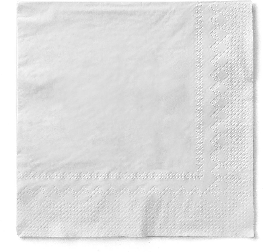 Sovie HOME Serviette Weiß aus Tissue 33 x 33 cm, 3-lagig, Produktbild 