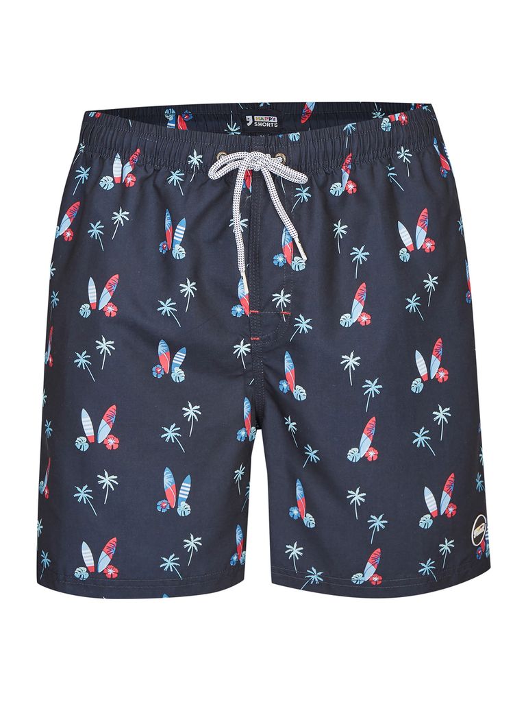 HAPPY SHORTS Herren Badeshorts Strandshorts Shorts Surfboards S - XXL, Farbe:Surf Boards, Grösse:M