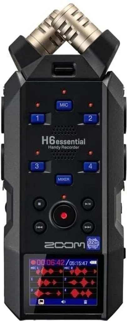 Zoom H6essential Enregistreur Idéal pour Podcast Interview et Musique