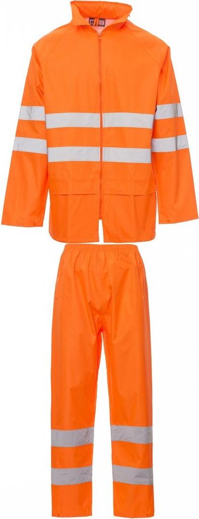 Regenanzug PolyurethanBeschichtung "HI-VI RAINSET" - Payper Fluoorange XXL