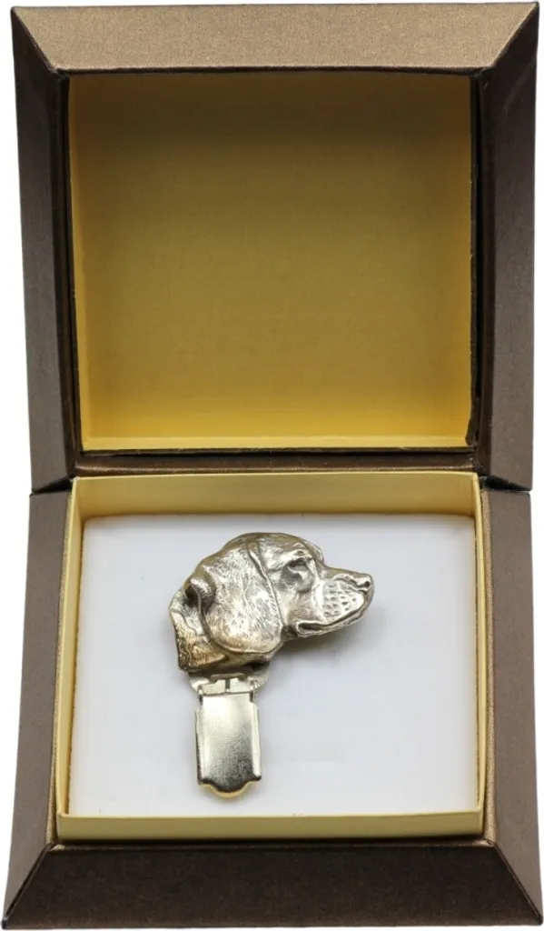 Clip Porta Numero Beagle Art-Dog - Spilla Argentata Robusta per Gara