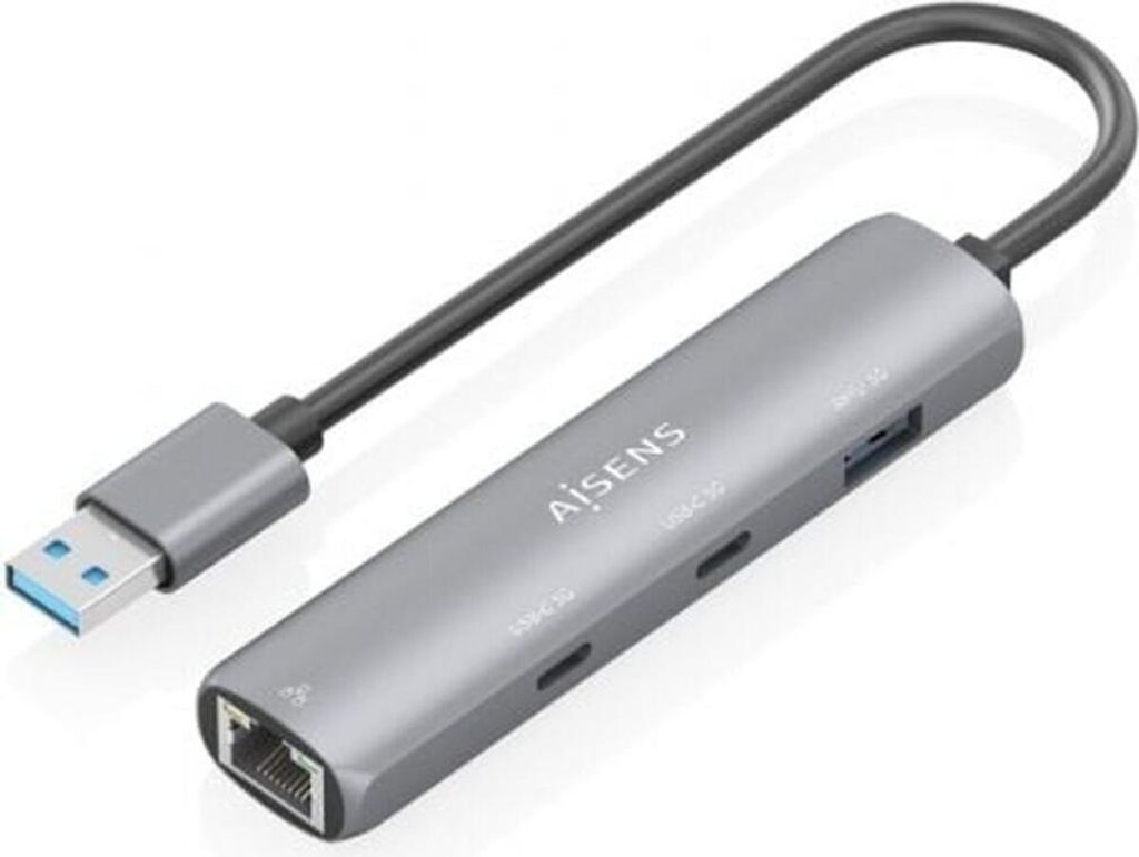 Hub USB Aisens ASUC-4P036-GR Grau