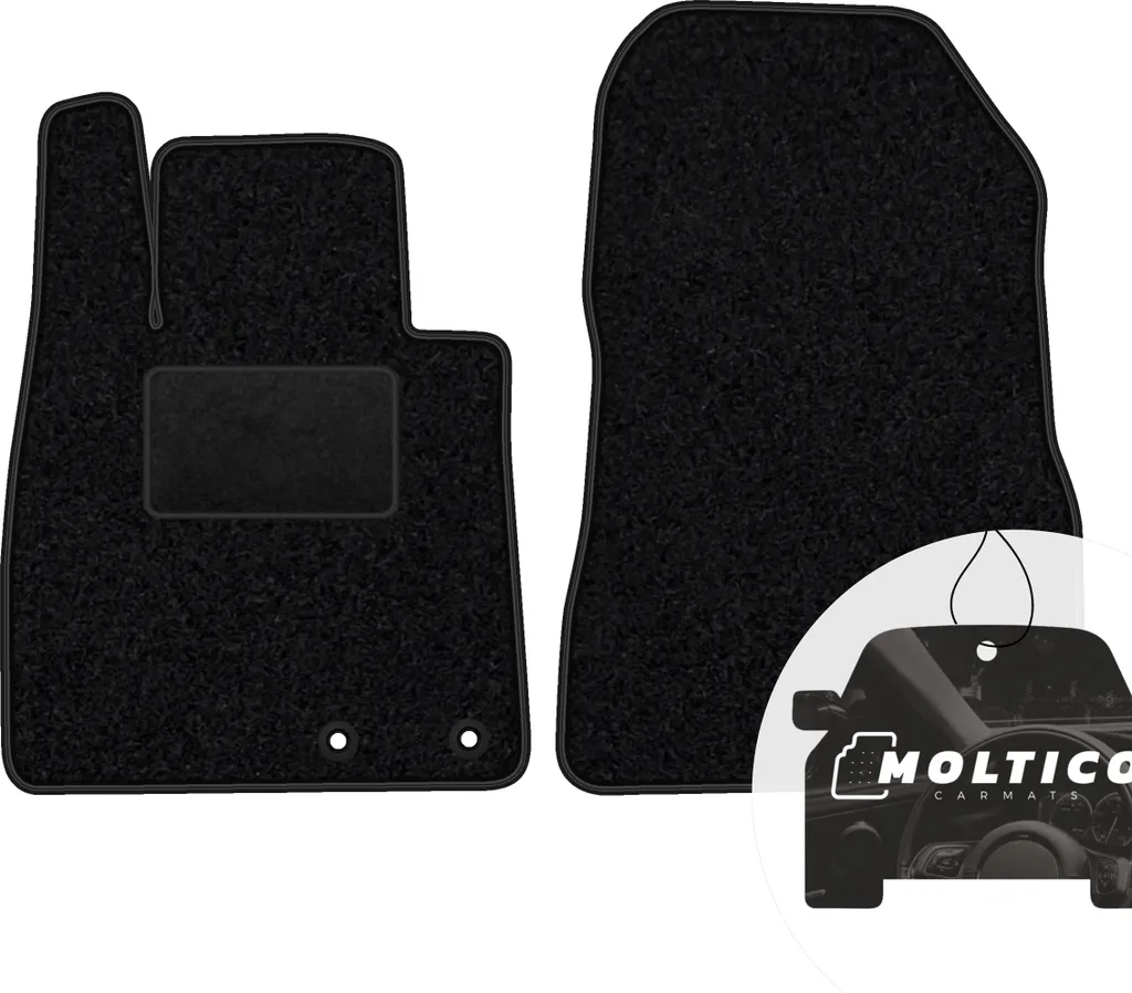 Set 2 Tappetini Anteriori su Misura per Nissan Note II 2012-2016 Nero