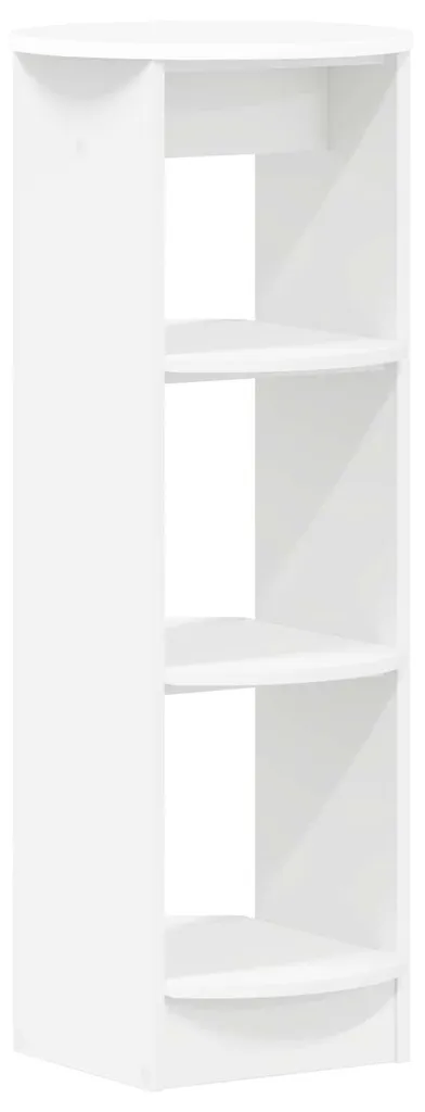 Armoire d'appoint blanche 40x40x100 cm en aggloméré - Colonne de rangement