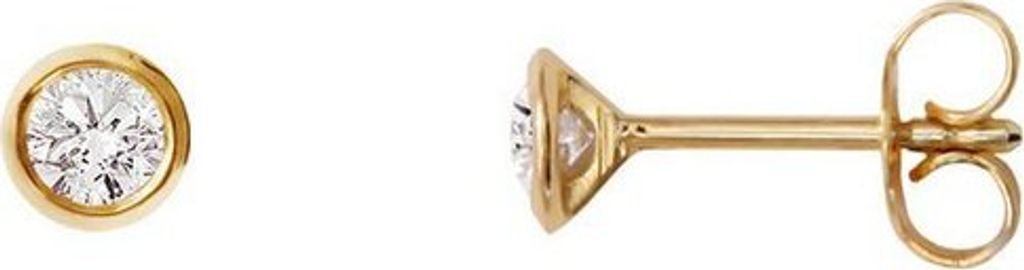 Kolczyki - złoto próby 585 14K Diament 0,20 ct - złoto Zdjęcie produktu 