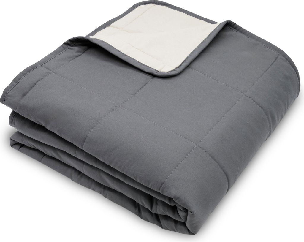 Tagesdecke/Bettüberwurf gesteppt 100% Polyester, Grau