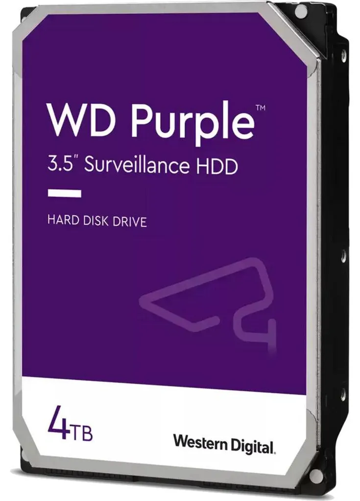 Western Digital Purple 4 To Disque Dur Interne 3,5 pouces SATA III 5400tr